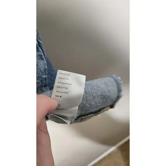 Free People We The Free Womens Long Denim Skirt Size 24 - Picture 6 of 12